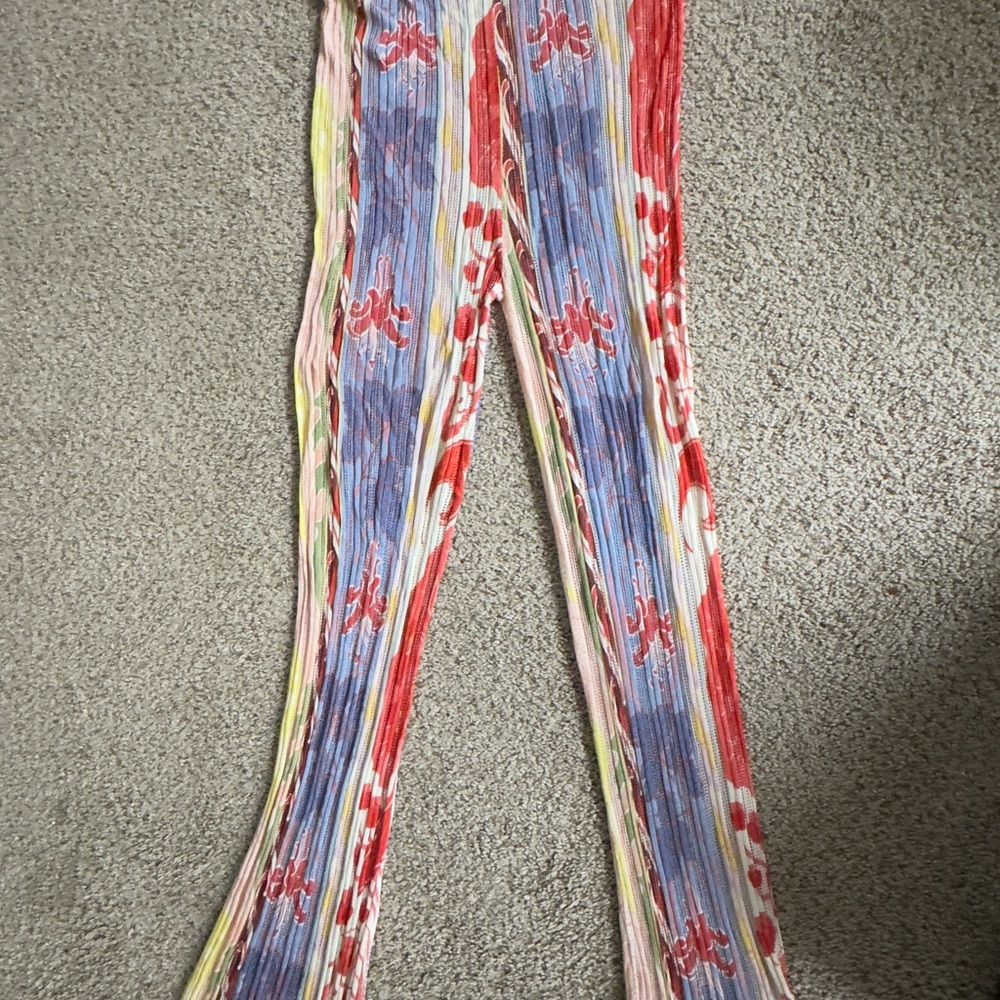 Etro Milano Vibrant Floral-Print Knit Trousers - Picture 5 of 7